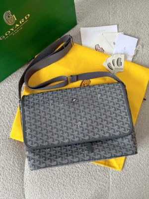Goyard Men’s Monogram Messenger & Briefcase – Grey