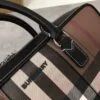 Burberry Checkered Leather Slim Briefcase - Image 7
