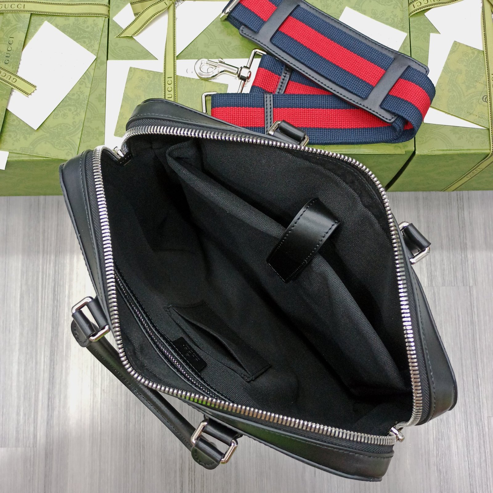 Gucci Classic Leather Briefcase (Original Quality) - Image 2