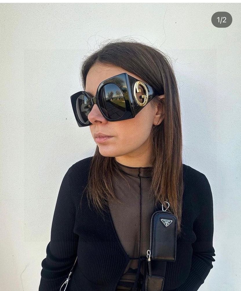 Gucci Oversized Square Sunglasses with GG Emblem - Image 11