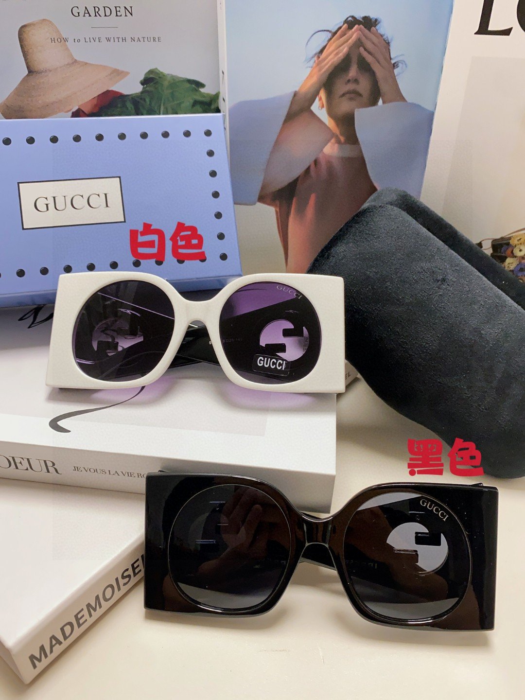 Gucci Oversized Square Sunglasses with GG Emblem - Image 2
