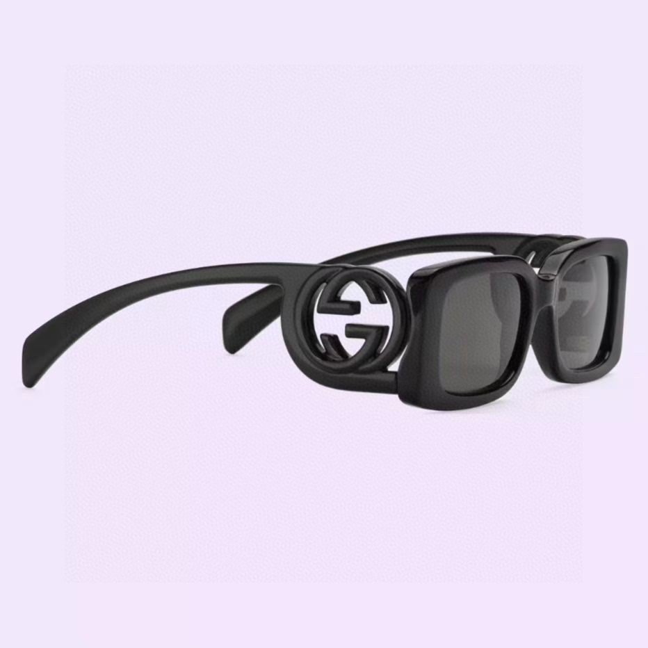 Gucci Slim Rectangular Fashion Sunglasses with beret styling - Image 10