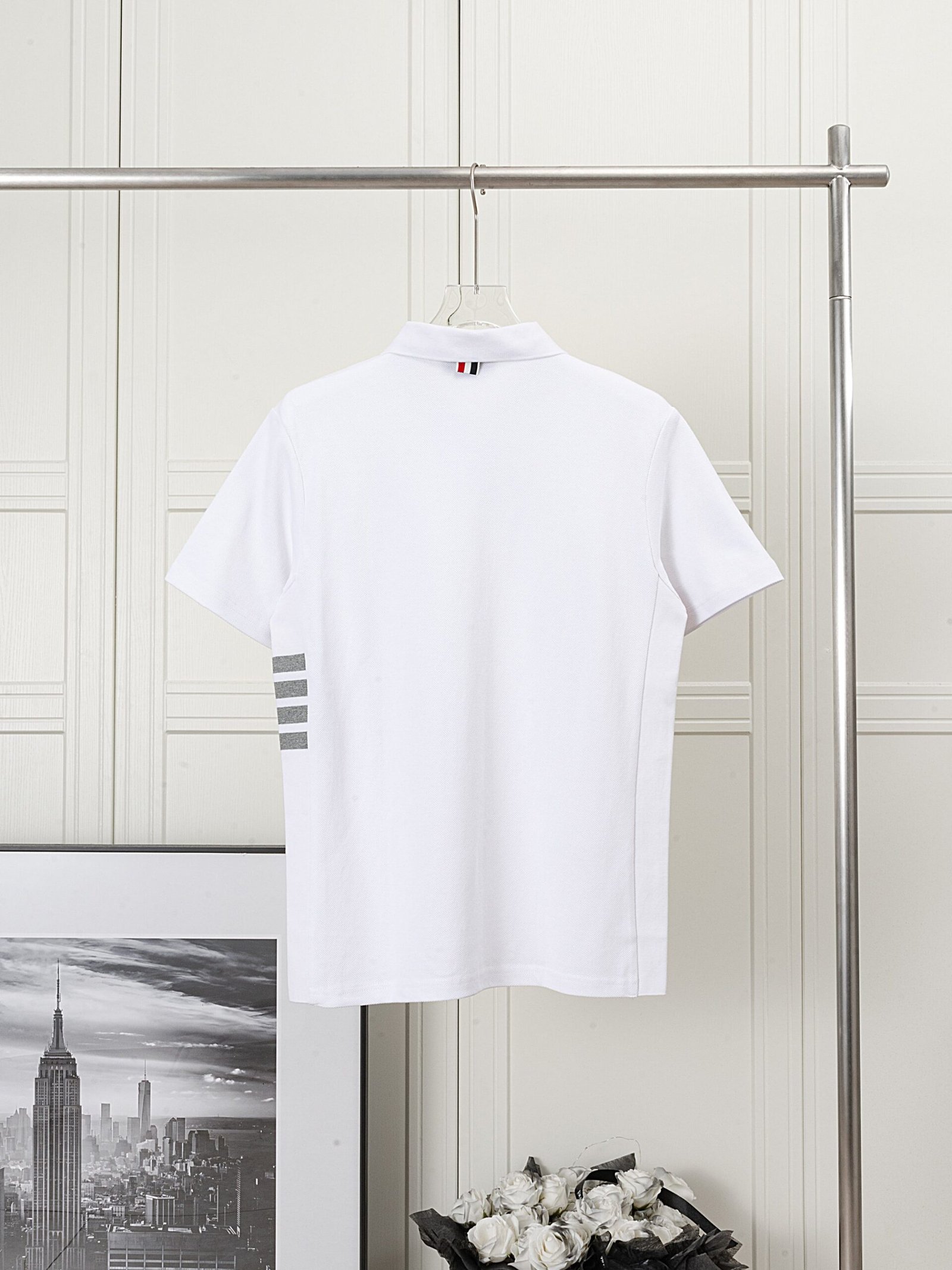 LOVE BEAN ROCK Polo Shirt – White - Image 3