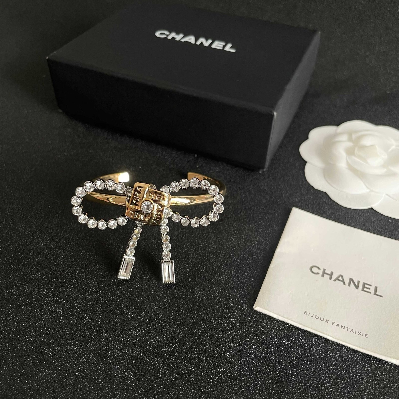 Chanel Bow and Letter Bracelet - Image 6