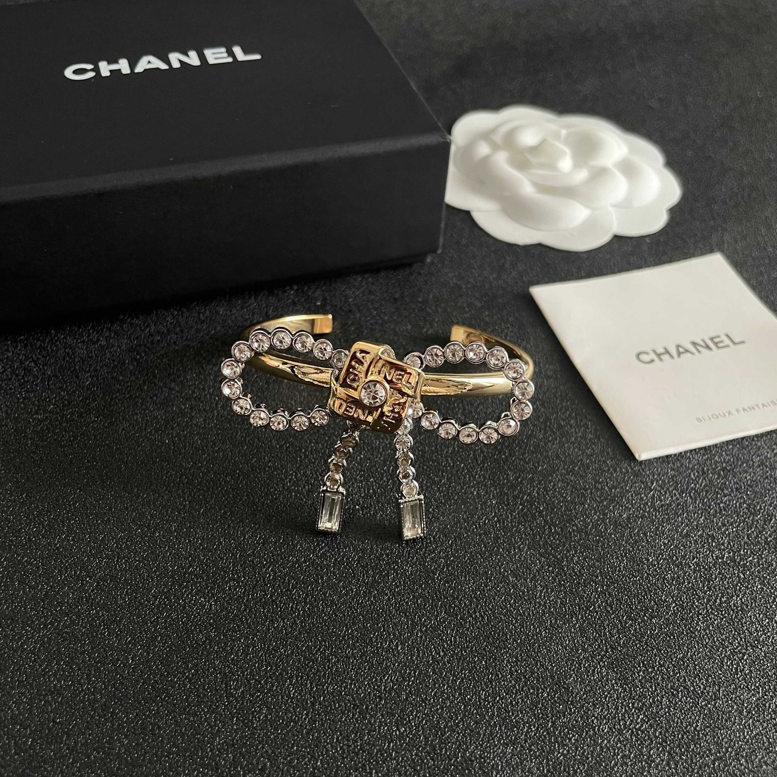 Chanel Bow and Letter Bracelet - Image 5