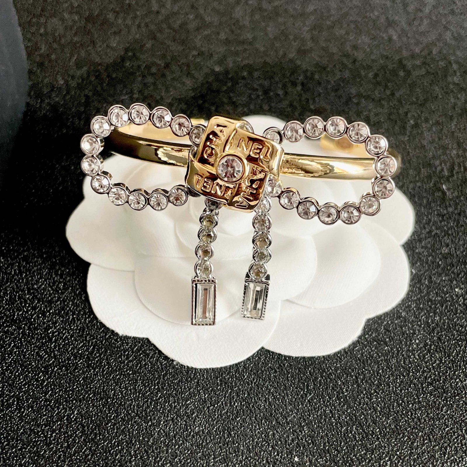 Chanel Bow and Letter Bracelet - Image 3