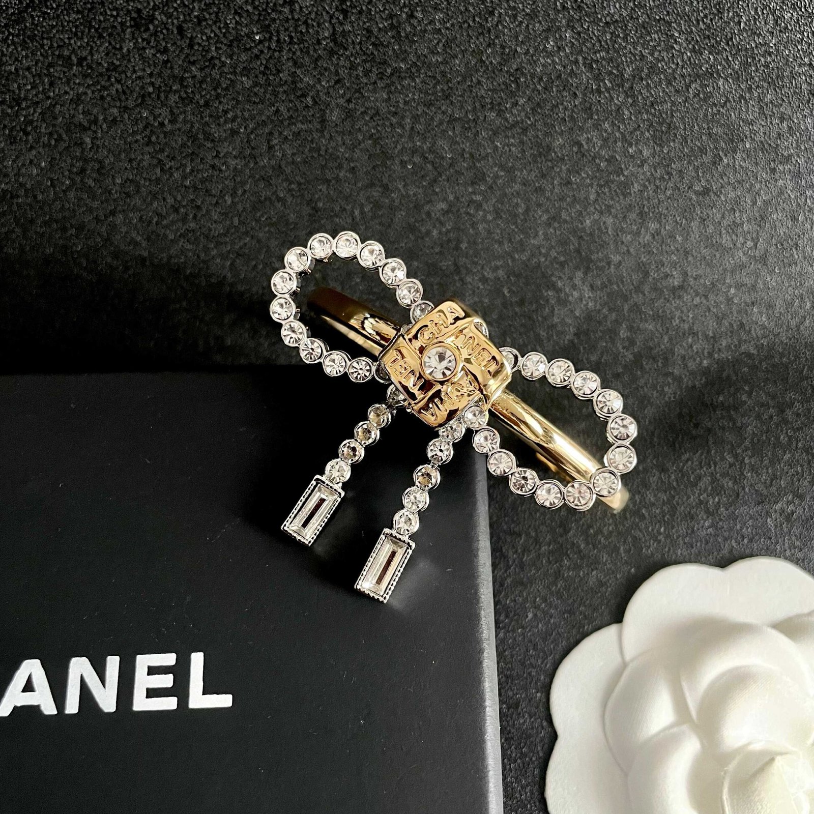 Chanel Bow and Letter Bracelet - Image 2