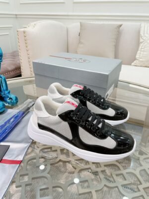 Prada Casual Men’s Sneakers – Black & White