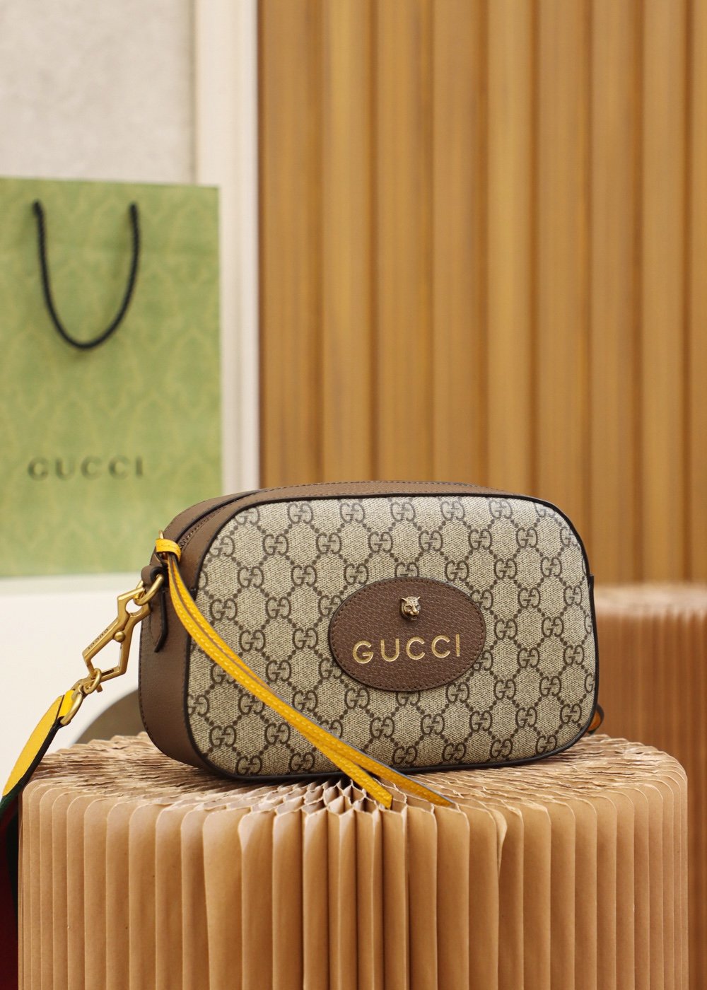 Gucci Ophidia GG Small Camera Bag – Brown - Image 9
