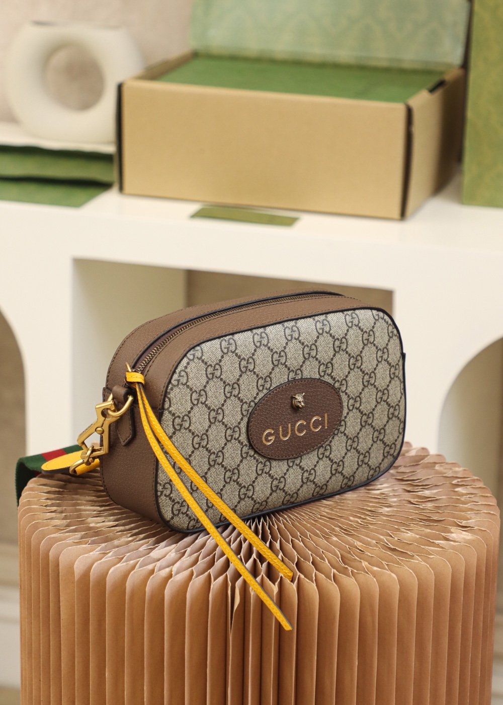 Gucci Ophidia GG Small Camera Bag – Brown - Image 5