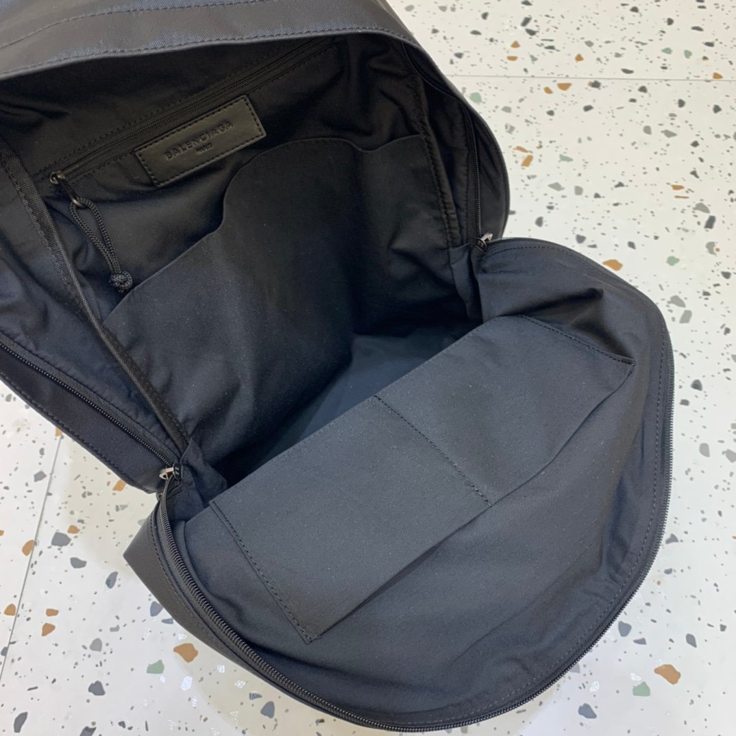 Balenciaga Large Nylon Backpack – All Black - Image 2
