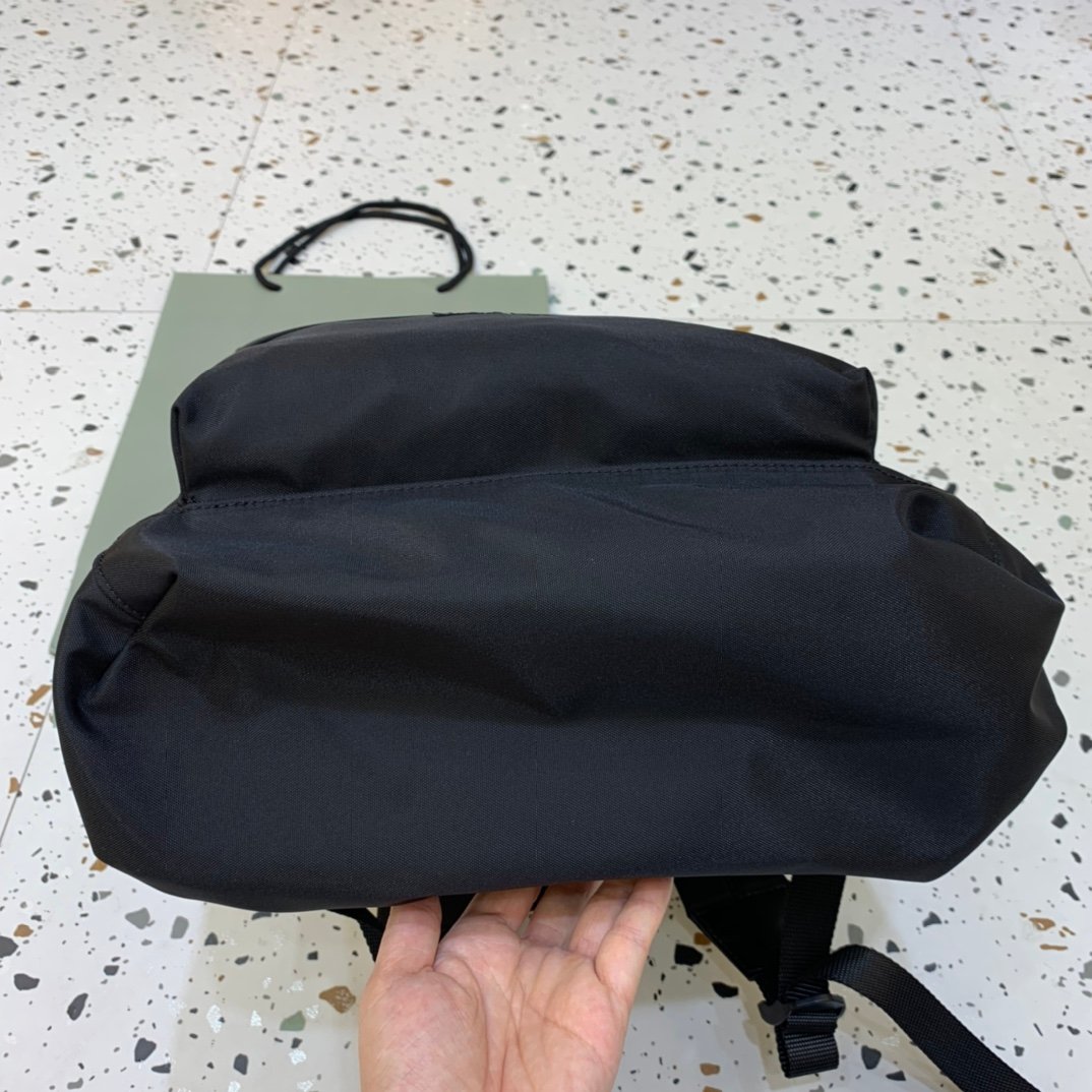 Balenciaga Large Nylon Backpack – All Black - Image 3