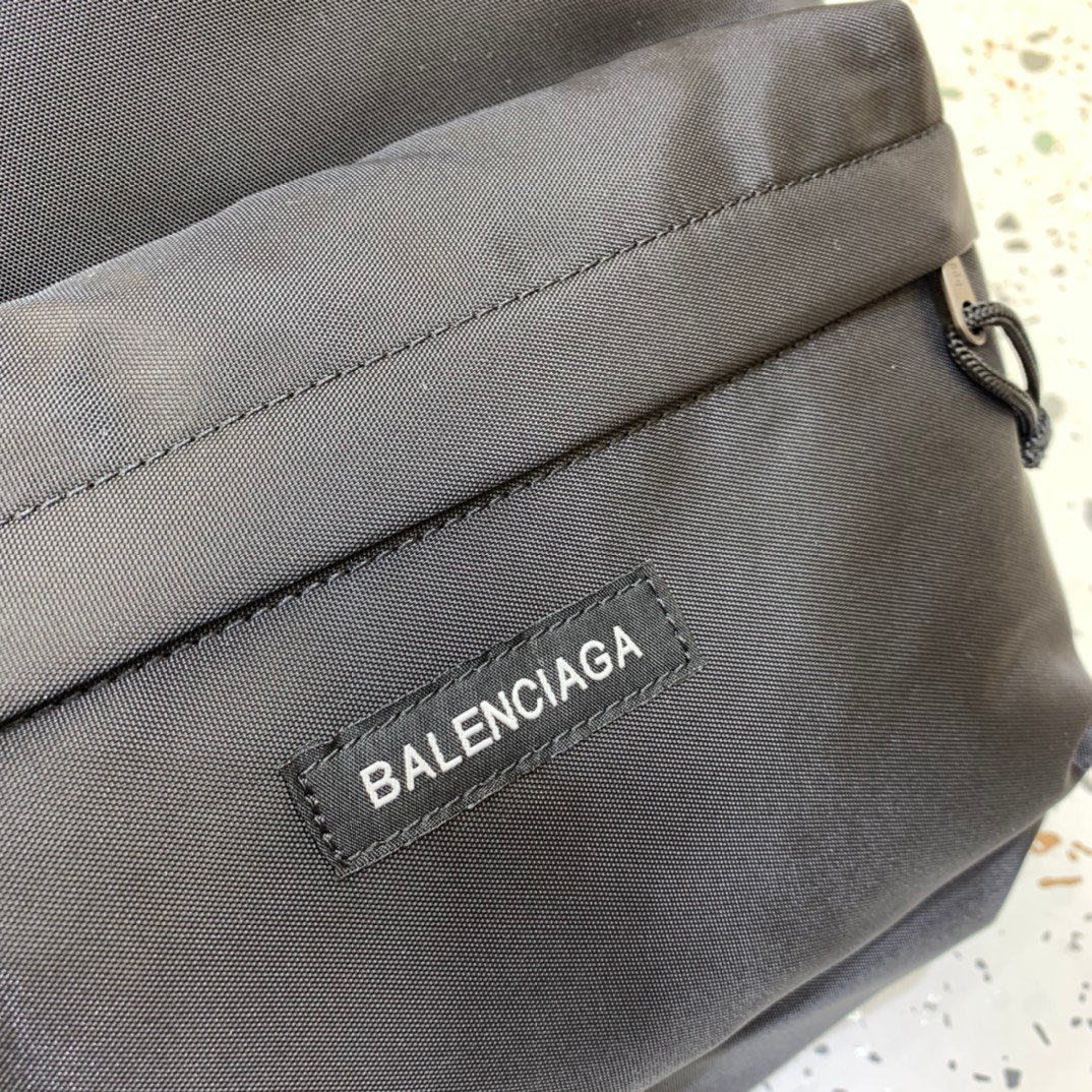 Balenciaga Large Nylon Backpack – All Black - Image 6