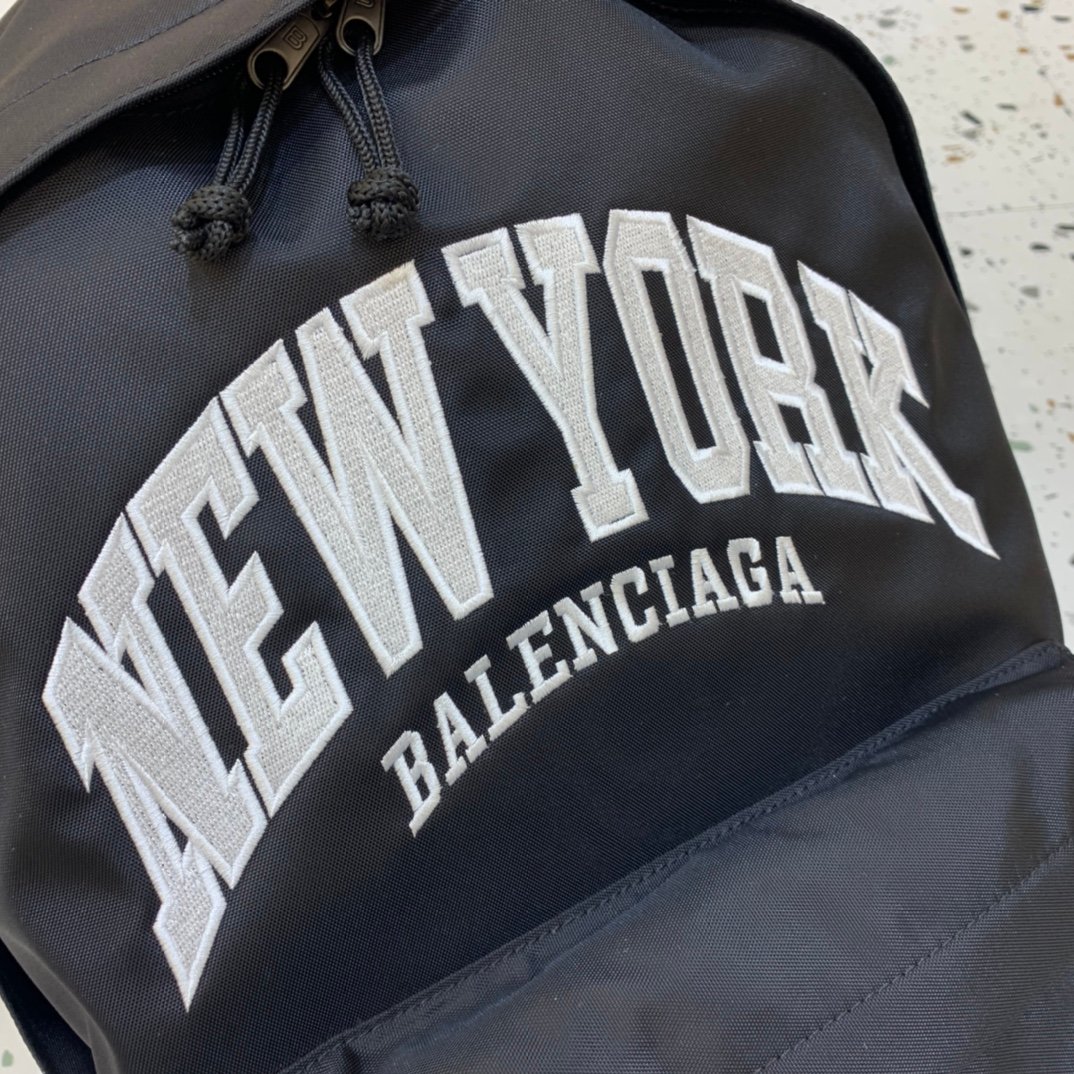 Balenciaga Large Nylon Backpack – All Black - Image 7