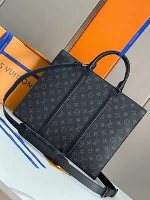 Louis Vuitton Monogram Eclipse Sac Plat Horizontal Briefcase