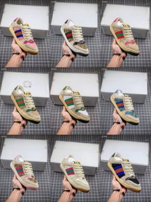 Gucci “Dirty” Vintage Sneakers – Multi-Color Collection