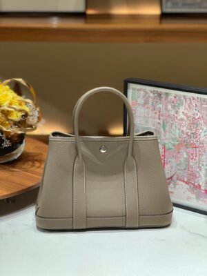 Hermès Garden Party 30 – Elephant Grey (Togo Leather)