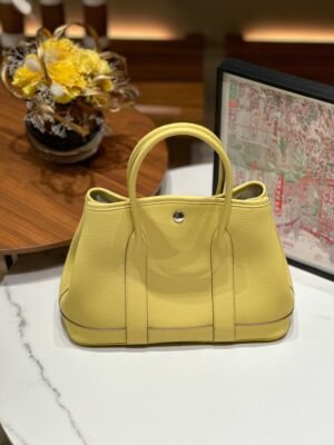 Hermès Garden Party 30 – Chick Yellow (Togo Leather)