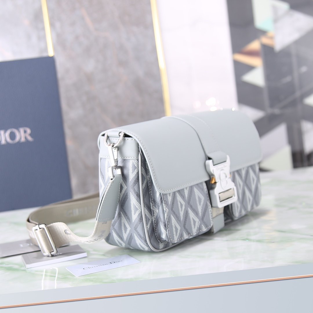 Dior Hit The Road Bag – Grey CD Diamond Canvas - Image 8