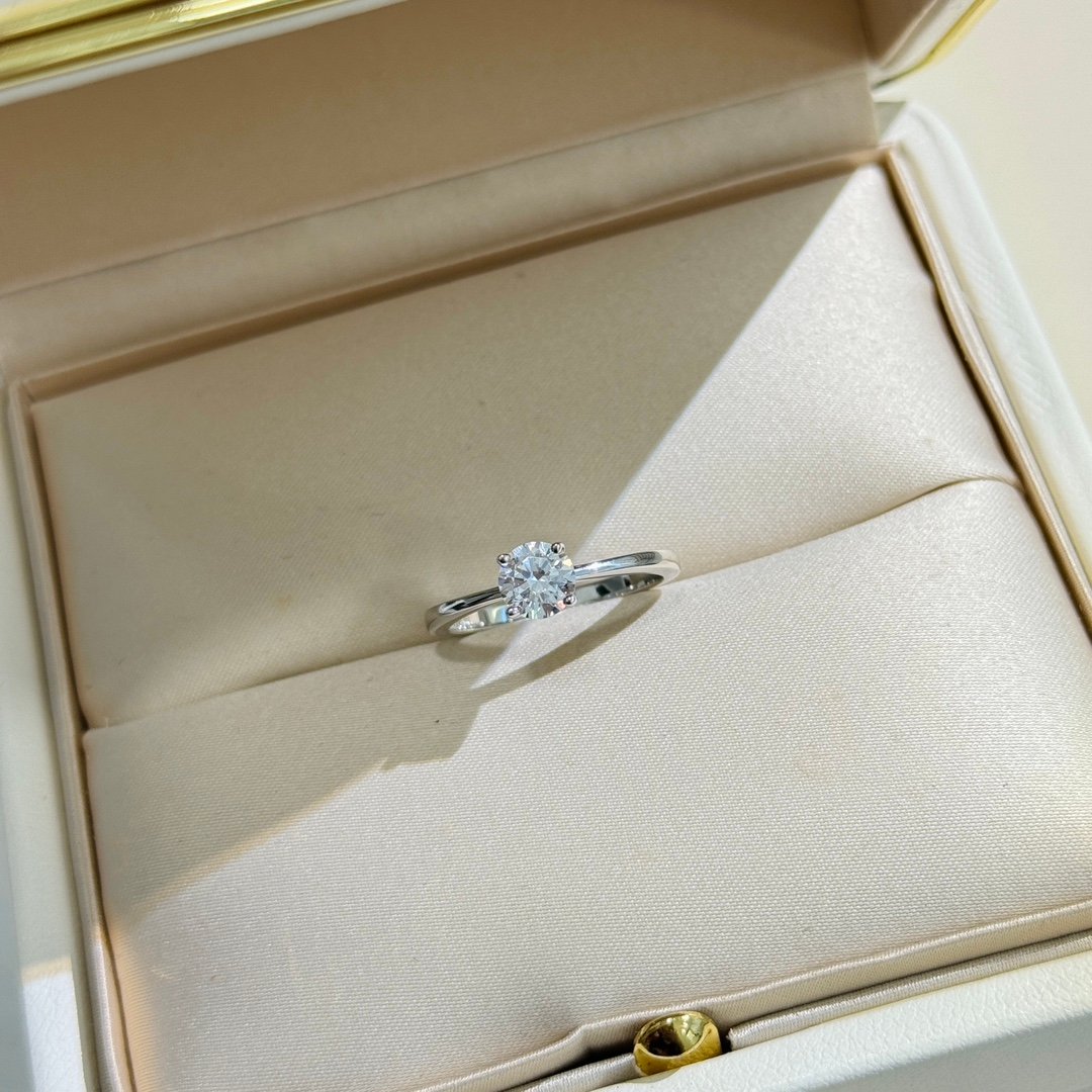 Classic Four-Prong Solitaire Diamond Ring - Image 7