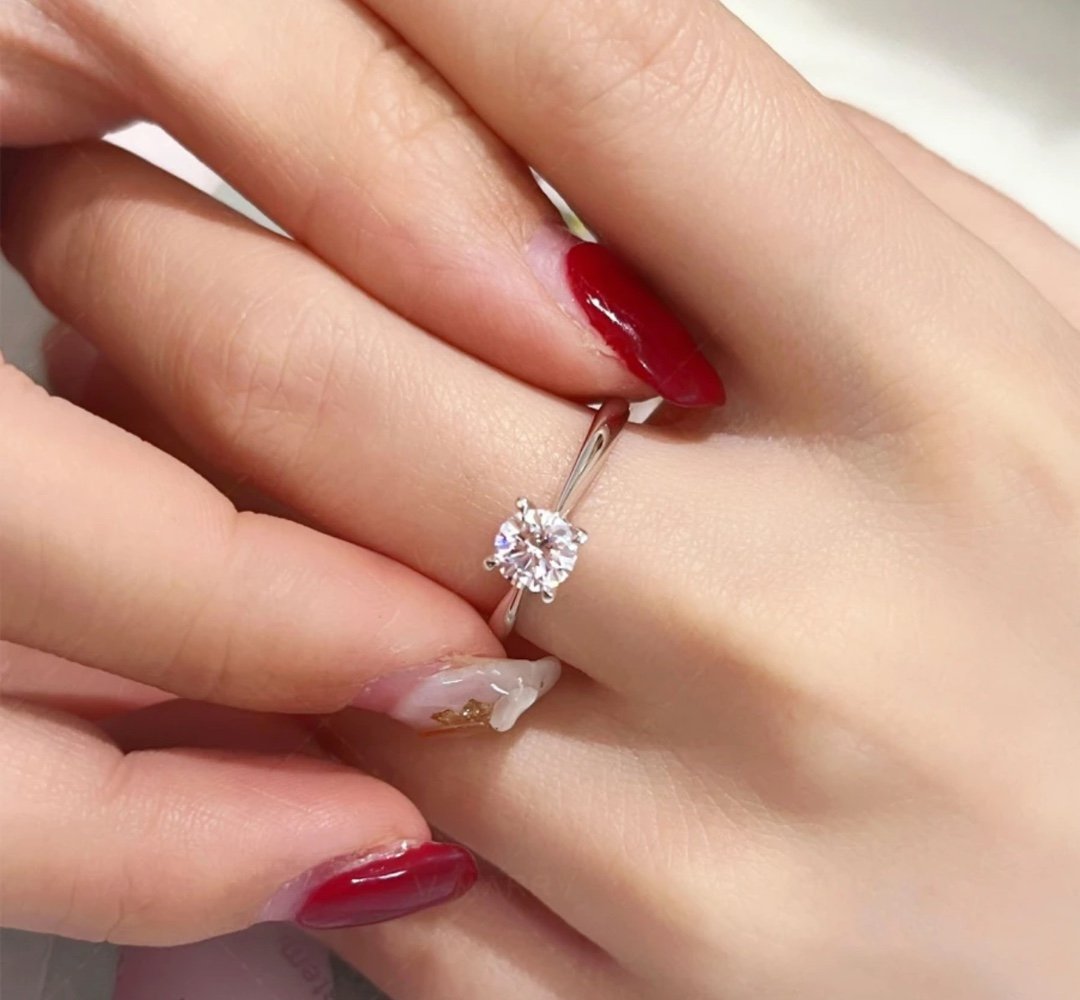 Classic Four-Prong Solitaire Diamond Ring - Image 8