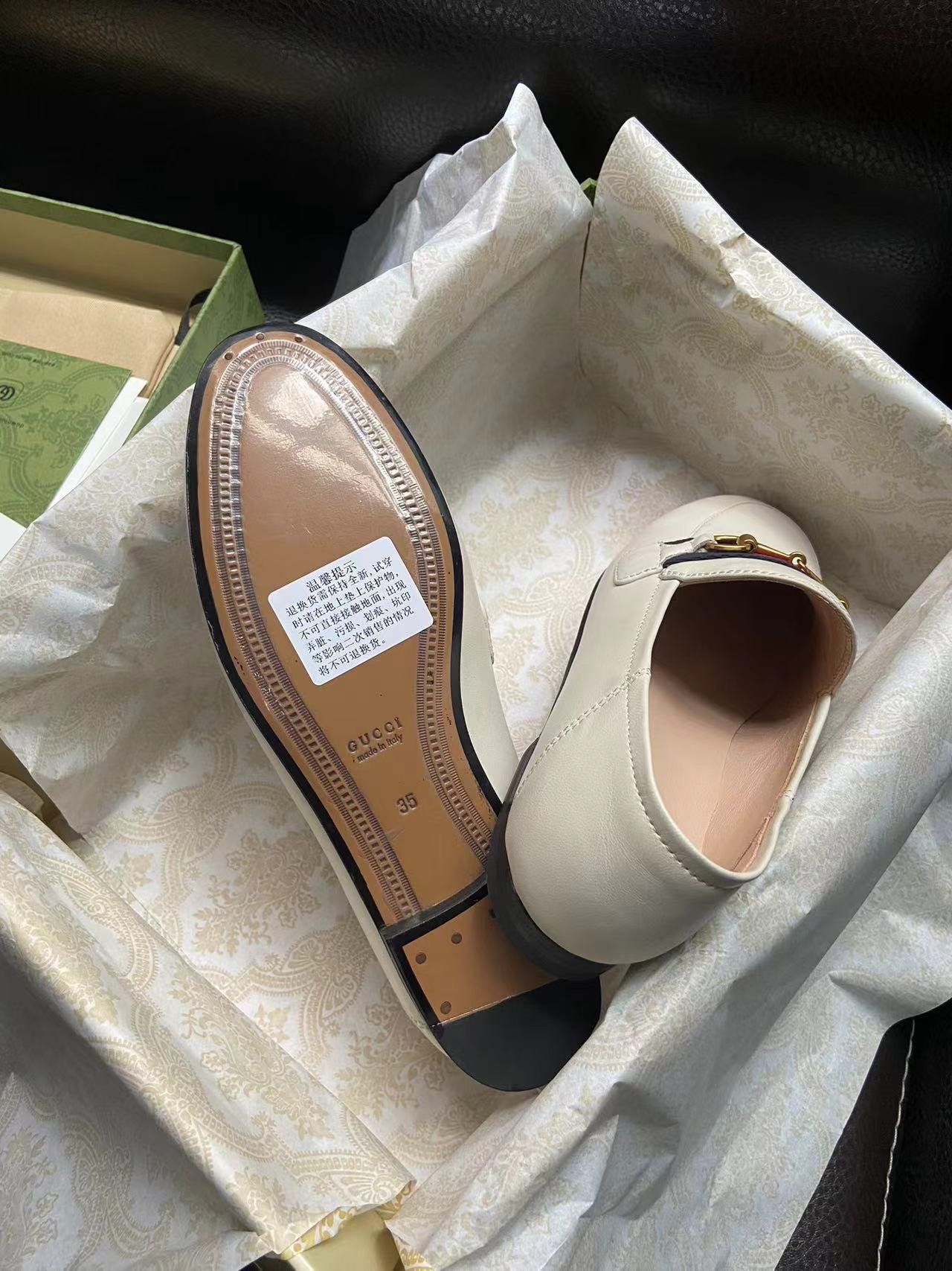 Gucci Horsebit Leather Flat Loafers - Image 2