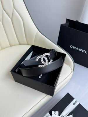 Chanel CC Logo 30mm Belt – Calfskin Leather