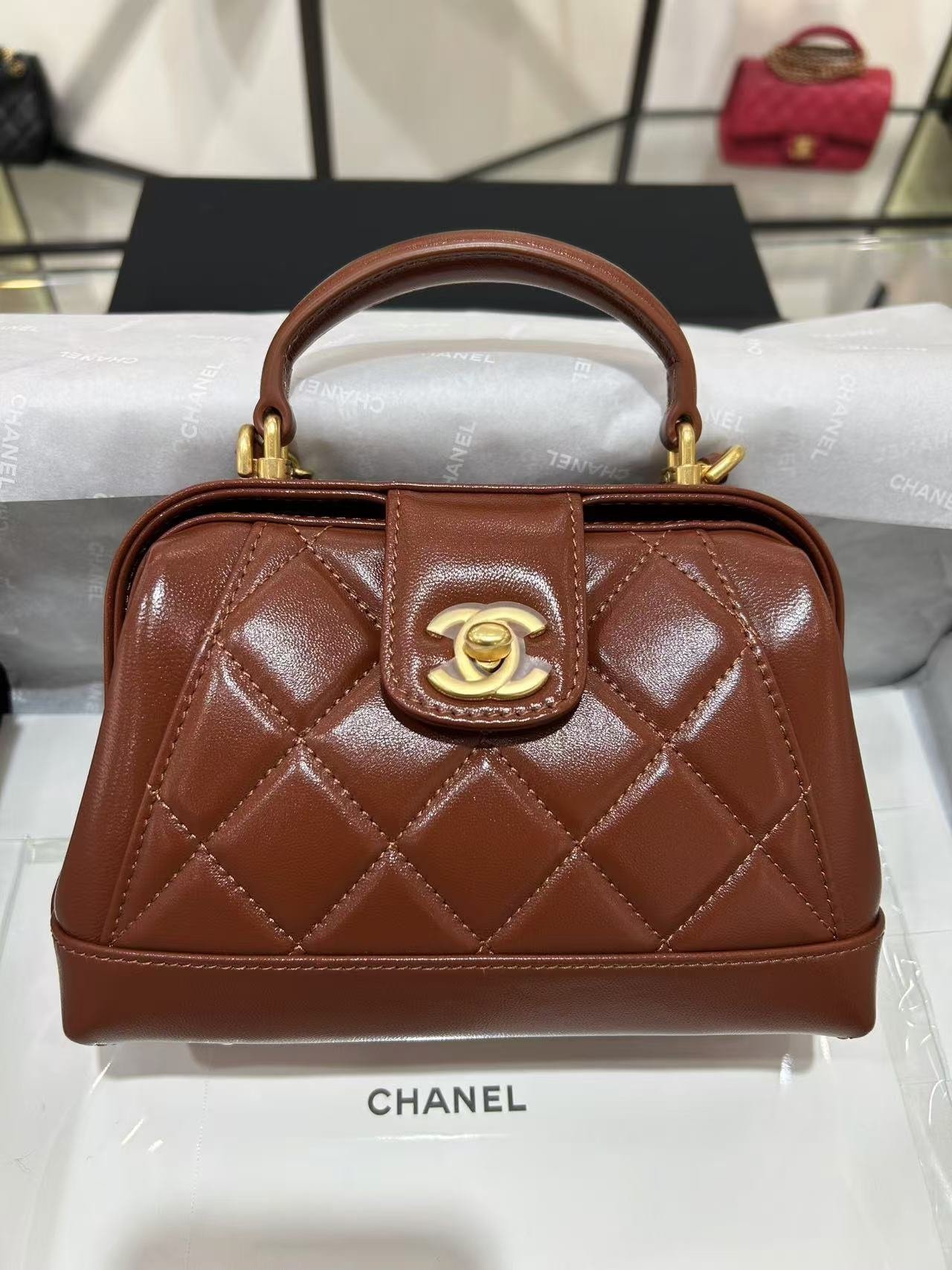 Chanel Quilted Tote – Beige - Image 5