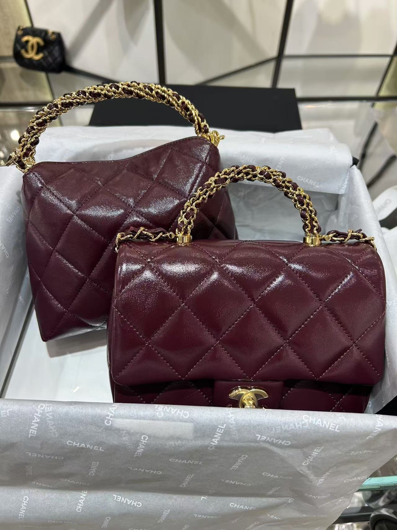 Chanel Quilted Tote – Beige - Image 7