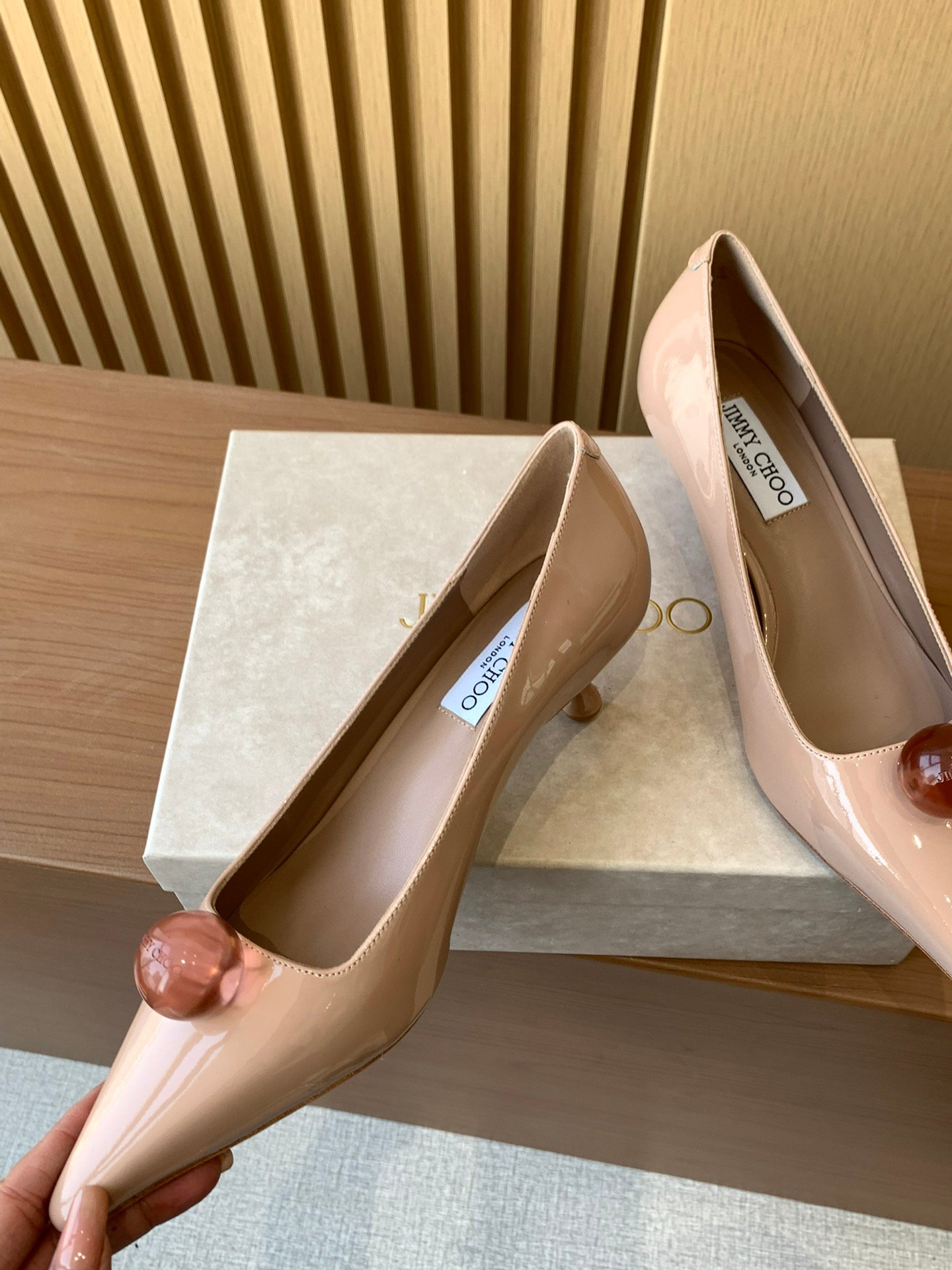 Jimmy Choo Crystal Ball Pointed-Toe Pumps - Image 6