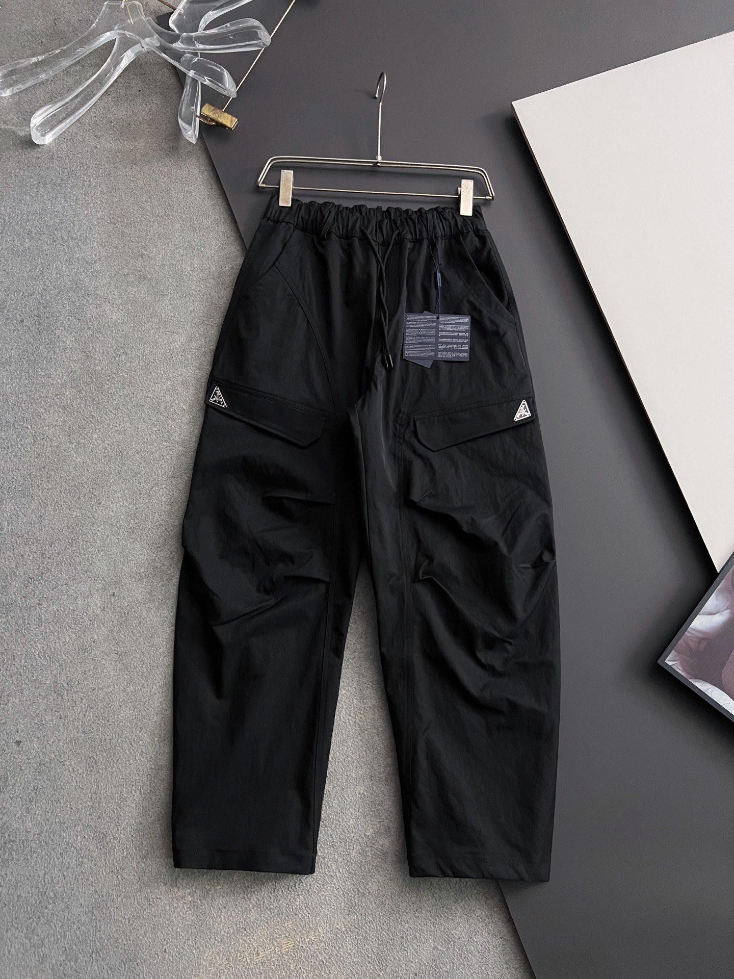 Prada 2025 Straight-Leg Casual Pants – Black - Image 2